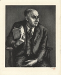 Man Reading a Play.  (Portrait of Irvin Poley).