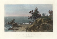 On the Beverly Coast, Massachusetts.  (From a painting by J.F. Kensett).