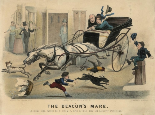 The Deacon's Mare. : Getting the Word Go!  From a Bad Little Boy on Sunday Morning.