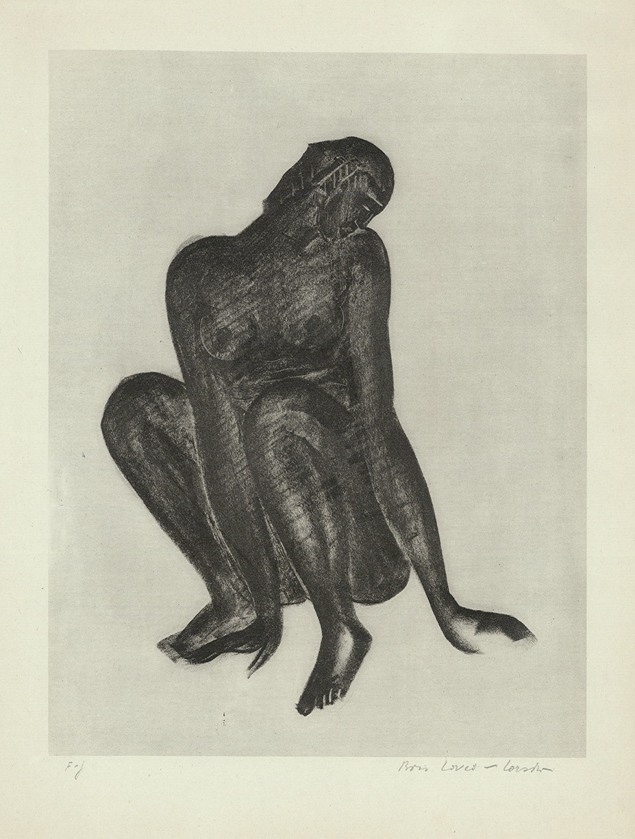 Crouching Nude.   [Untitled.]