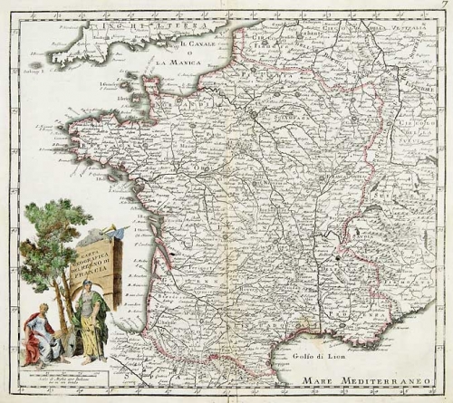 Carta Geografica del Regno di Francia.
