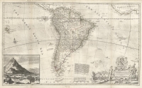 To the Right Honourable, Charles Earl of Sunderland,... This Map of South America, according to the Newest and most exact observations is most Humbly Dedicated... 