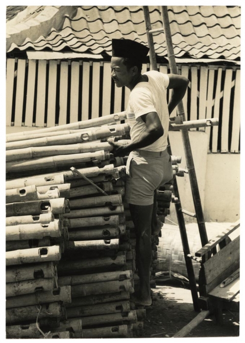 Construction Bamboo Poles, Djarkata, Indonesia.