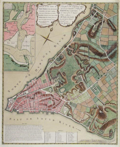 A Plan of the City of New-York & its Environs to Greenwich on the North or Hudsons River, . . survey'd in the Winter, 1775.