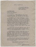 Samuel Chamberlain letter to J. H. Bender publisher of The Print Collector's Quarterly.