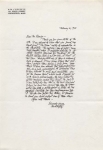 Asa Cheffetz letter to J. H. Bender publisher of The Print Collector's Quarterly.