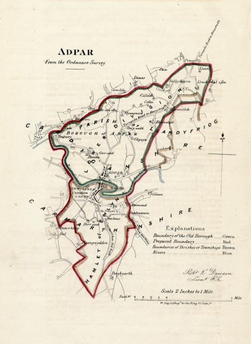 Adpar. From the Ordnance Survey.