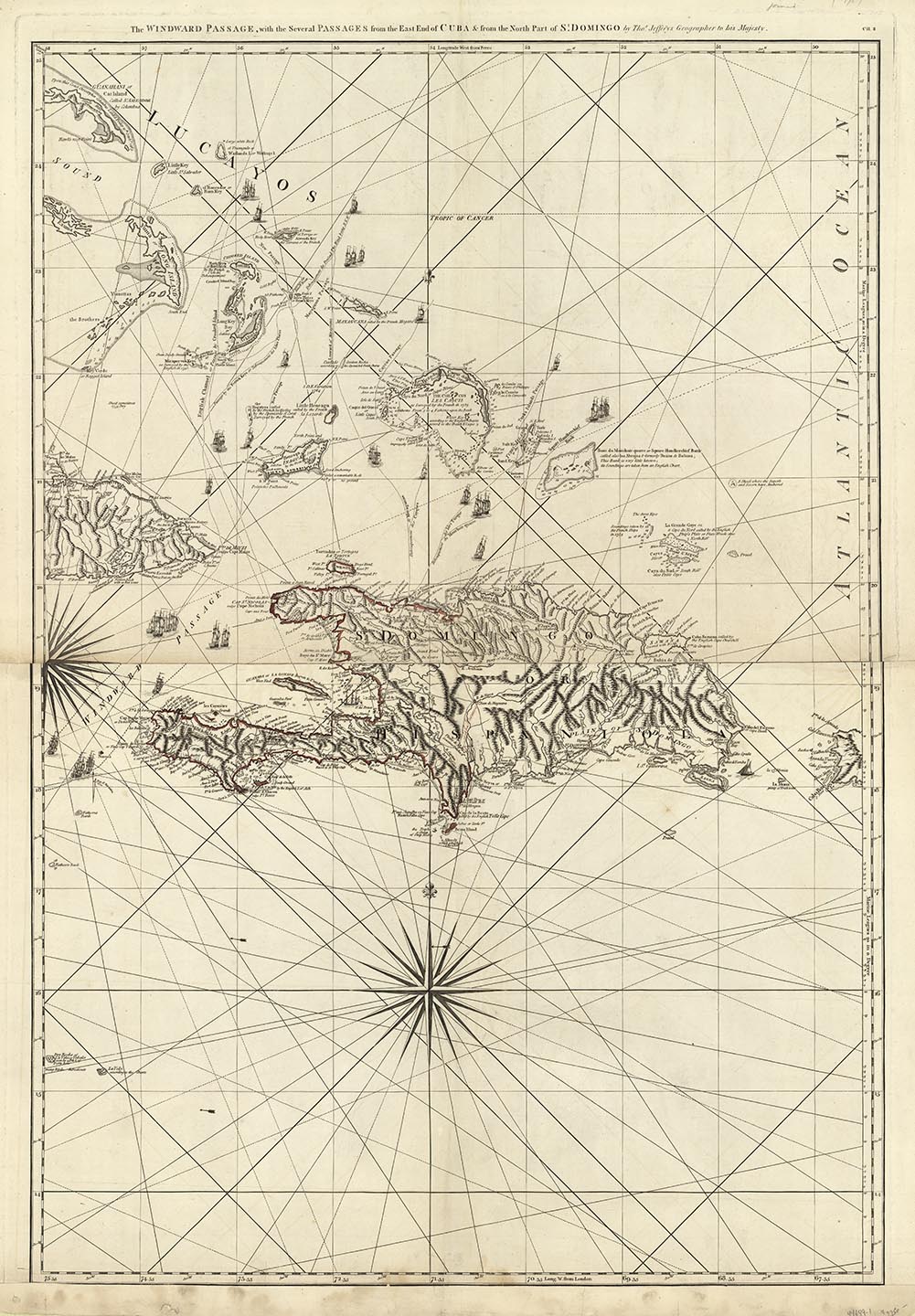 The Windward Passage, with several Passages from the east end of Cuba & from the north part of St. Domingo. (Bahamas, Turks and Caicos).