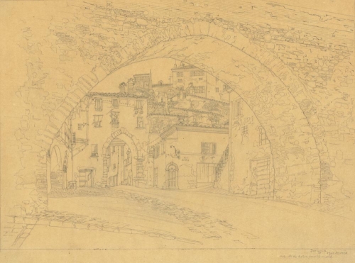 Arch of the Conca,  Perugia.; also called L'Arc de Conca, Perugia. [Perugia.]