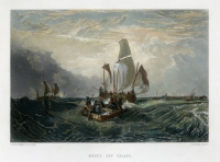 Boats off Calais.