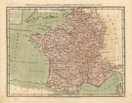 France divided into Departments or Prefectures, iincluding the incorporated countries.