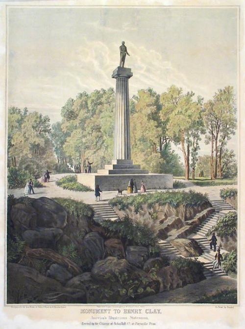 Monument to Henry Clay, America's Illustrious Statesman, Erected by the Citizens of Schuylkill Co., at Pottsville, Penn.