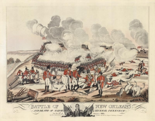 Battle of New Orleans : and Death of Major General Packenham : on the 8th of January 1815.