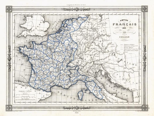 Empire Francais en 1813.