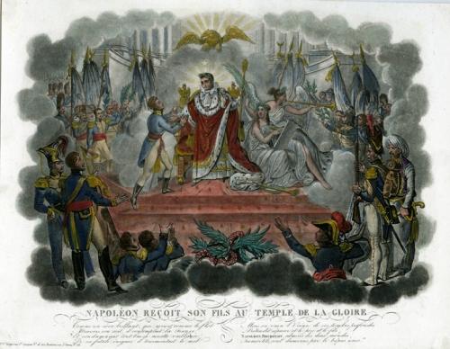 Napoleon Recoit Son Fils au Temple de la Gloire.