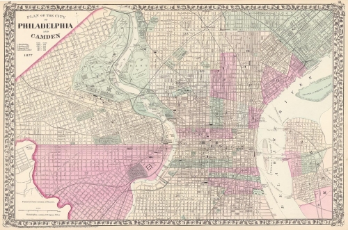 Plan of the City of Philadelphia and Camden.