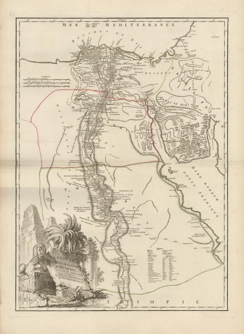 Carte de Egypte Ancienne et Moderne.