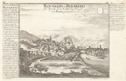 Rovereid oder Roveredo Im Tyrol Eine halbe Tag-Reyse von Trento gelegen. (Rovereto, Italy)