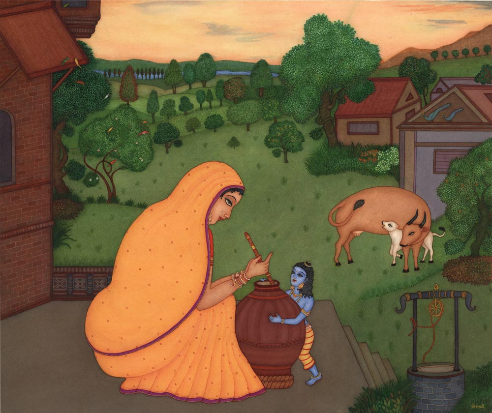 Yashoda and Krishna.