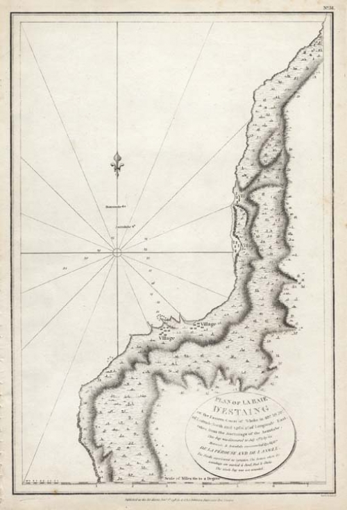 Plan of la Baie D'Estaing on the Eastern Coast of Tehoka....