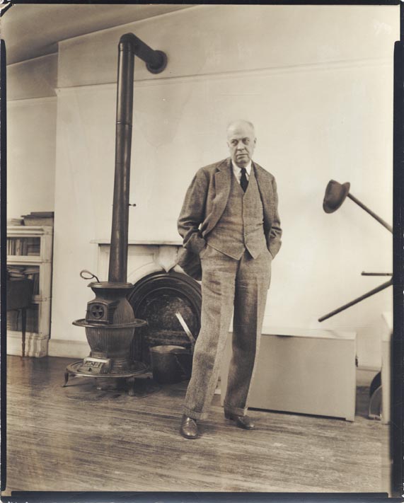 Edward Hopper in his Studio.
