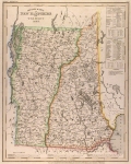 Neueste Karte von New Hampshire und Vermont.