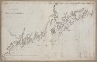 A Chart of the Coast of America from Wood Island to Good Harbour From Hollands Surveys.