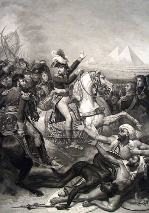 Bonaparte: Avant la Bataille des Pyramides; (21 Juillet 1798).