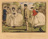 A Nice Game for Two or More. : Fixing her Eyes on His, and Placing Her Pretty Little Foot on the Ball, She Said, "Now, Then, I Am Going to Croquet You!" and Croquet'd he was Completely. (from Rose to Emily)