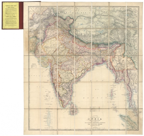 Stanford's Portable Map of India Shewing its present divisions and the adjacent parts of Beluchistan, Afghanistan, Turkestan, the Chinese Empire, Burmah and Siam.