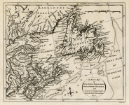 Exact Map of Nova Scotia, Newfoundland, Gulf and River St. Laurence, and Coast of Labradore. An,