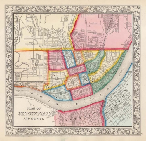 Plan of Cincinnati and Vicinity.