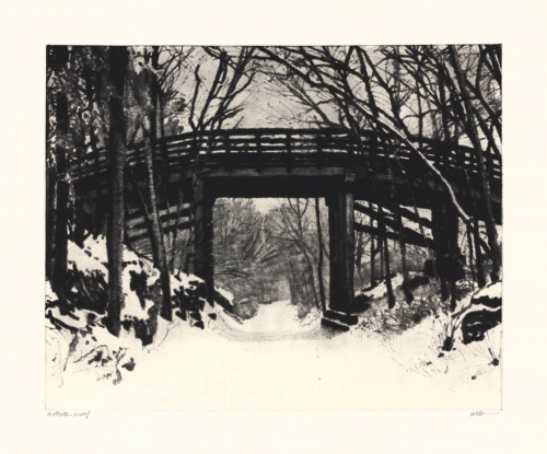 Bridge in Snow.  [Untitled.]