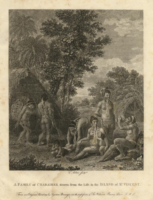 A Family of Charaibes, Drawn from the Life in the Island of St. Vinvent.