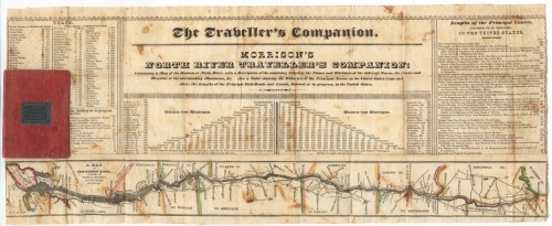 The Traveller's Companion.  Morrison's North River Traveller's Companion: Containing a Map of the Hudson or North River, with a description of the adjoining country, the names and distances of the different towns... .