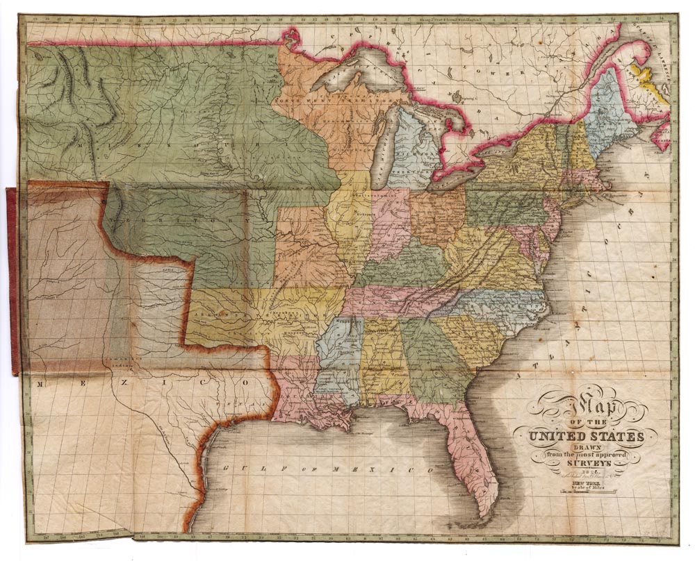 Map of the Unites States drawn from the most approved Surveys. 