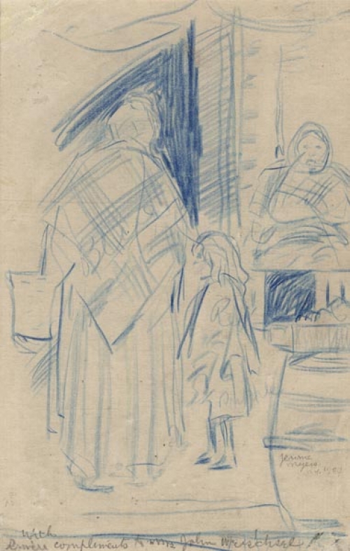 Two Women with Little Girl [Untitled.]