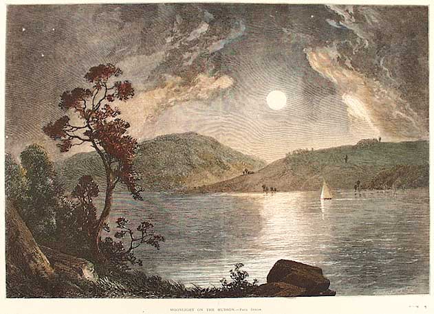 Moonlight on the Hudson.