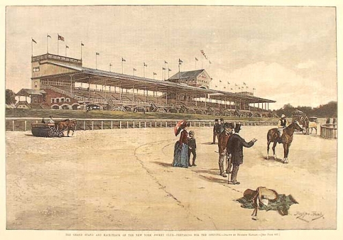 Grand Stand and Race-Track of the New York Jockey Club.  The,