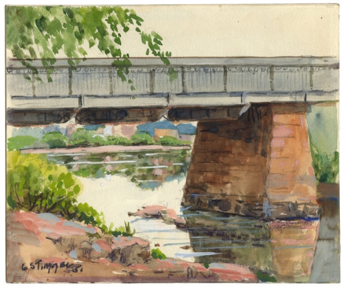 Passaic River, Wall St. Bridge.