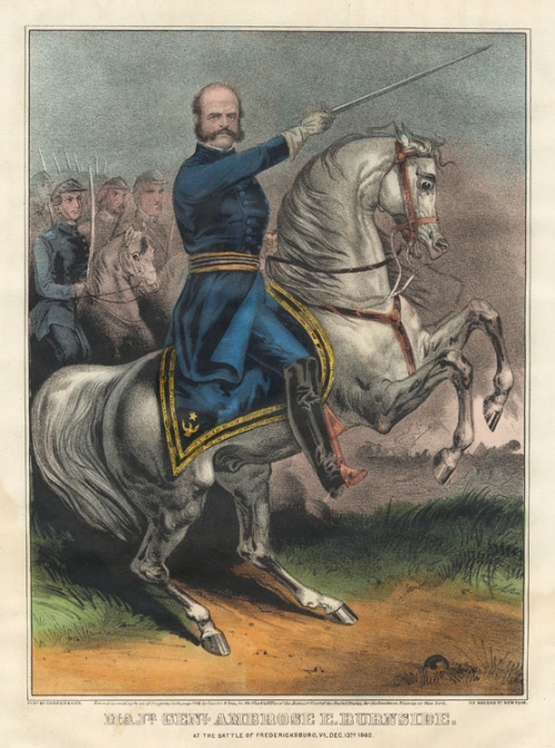 Major General Ambrose E. Burnside. :  At the Battle of Fredericksburg, VA. December 13th 1862.