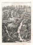 Cascade in the Valley of Lis near Bagneres de Luchon September 28 1821.