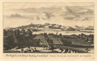 The Prospect of the Town of Sterling from the East - Urbis Sterlini, Prospectus ab Oriente.