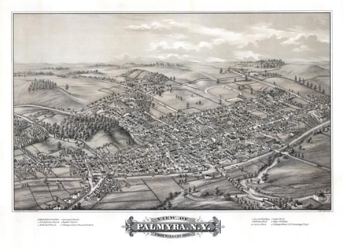 View of : Palmyra, N.Y. : From Walkers Hill.