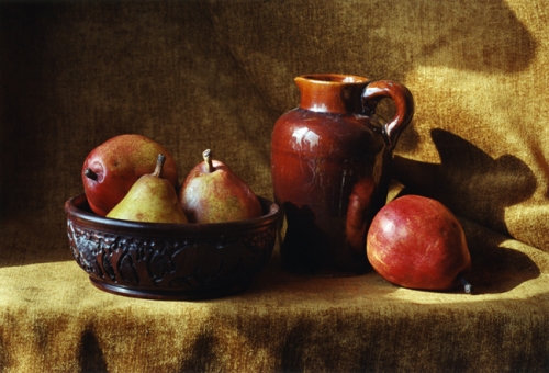 Pears and Brown Pitcher.