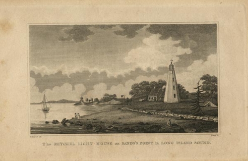 Mitchel Light House on Sands's Point in Long Island Sound, The.
