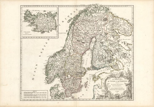 Les Royaumes de Suede et de Norwege, divises en LeursProvinces ou Govuvernemens.