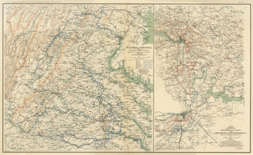General Topographical Map. Plate C. (Central Virginia).