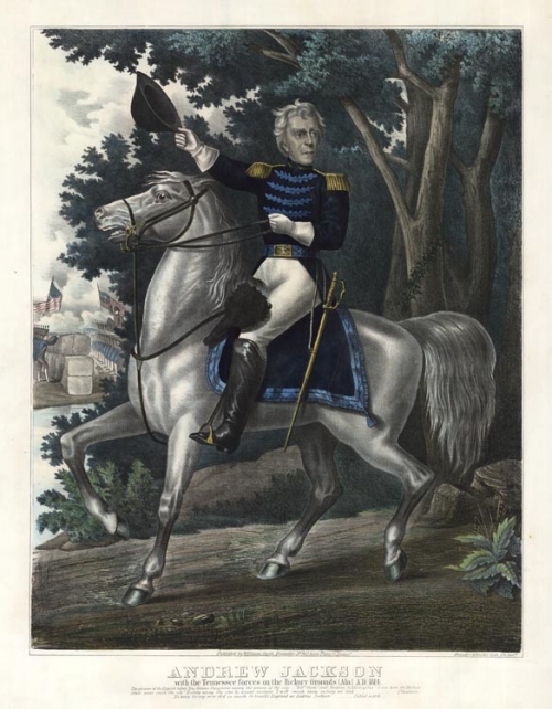 Andrew Jackson with the Tennessee forces on the Hickory Grounds [Ala] A.D. 1814.