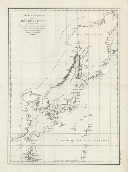Carte Generale des Decouvertes Faites en 1787 dans les Mers de Chine et de Tartarie ou depuis Manille jusqu'a Avatscha.
